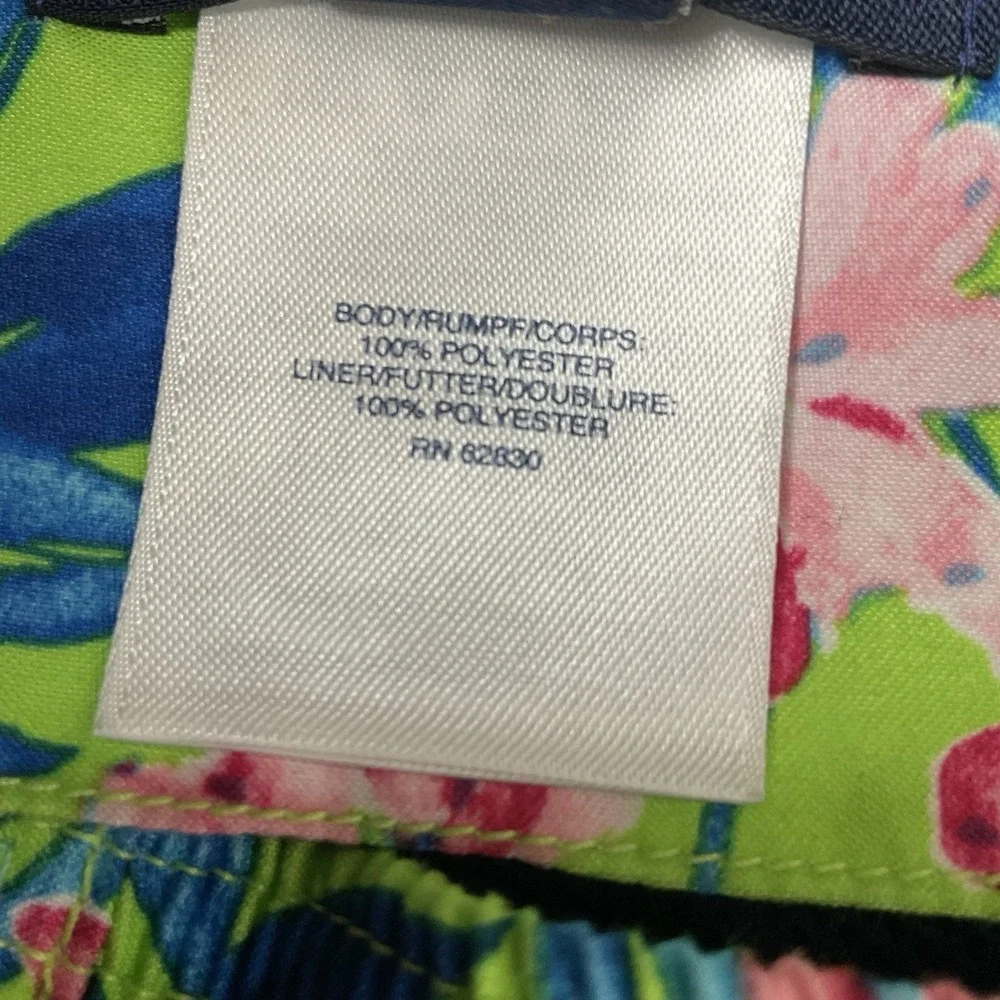 NEW Lands' End Mens 7,5 Inch Volley Swim Trunk Shorts Size XL Bright Floral Mesh